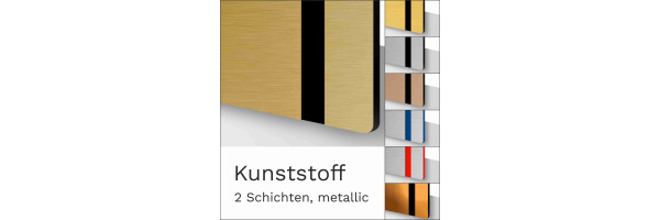 Kunststoff mehrschichtig Metallic