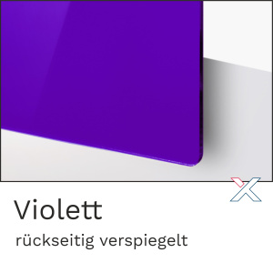 Acrylglas Spiegel Violett