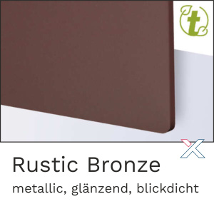 Acrylglas Metallic Rustic Bronze