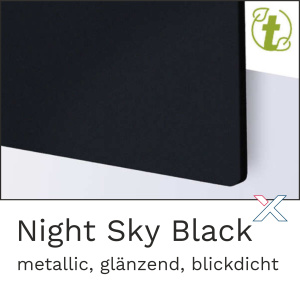 Acrylglas Metallic Night Sky Black