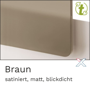 Acrylglas satiniert Braun