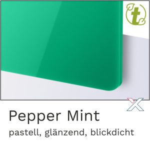 Acrylglas Pastell Pepper Mint