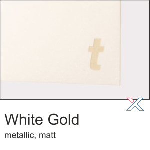 LaserPaper Metallics White Gold