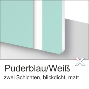 TroLase Puderblau/Weiß 1,6mm