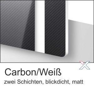 TroLase Carbon/Weiß 1,6mm