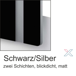 TroLase Schwarz/Silber 1,6mm