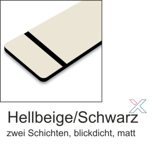 TroLase Hellbeige/Schwarz 1,6mm